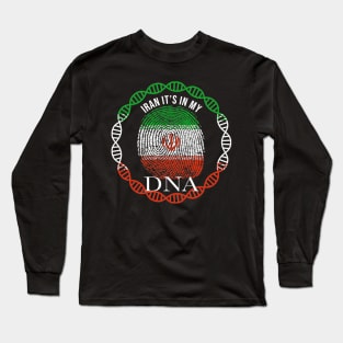 Iran Its In My DNA - Gift for Iranian Cat From Iran Long Sleeve T-Shirt